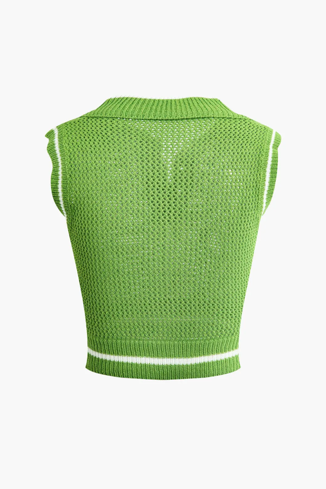 Contrast Hollow Out Tank Top And Mini Skirt Set>MICAS Online