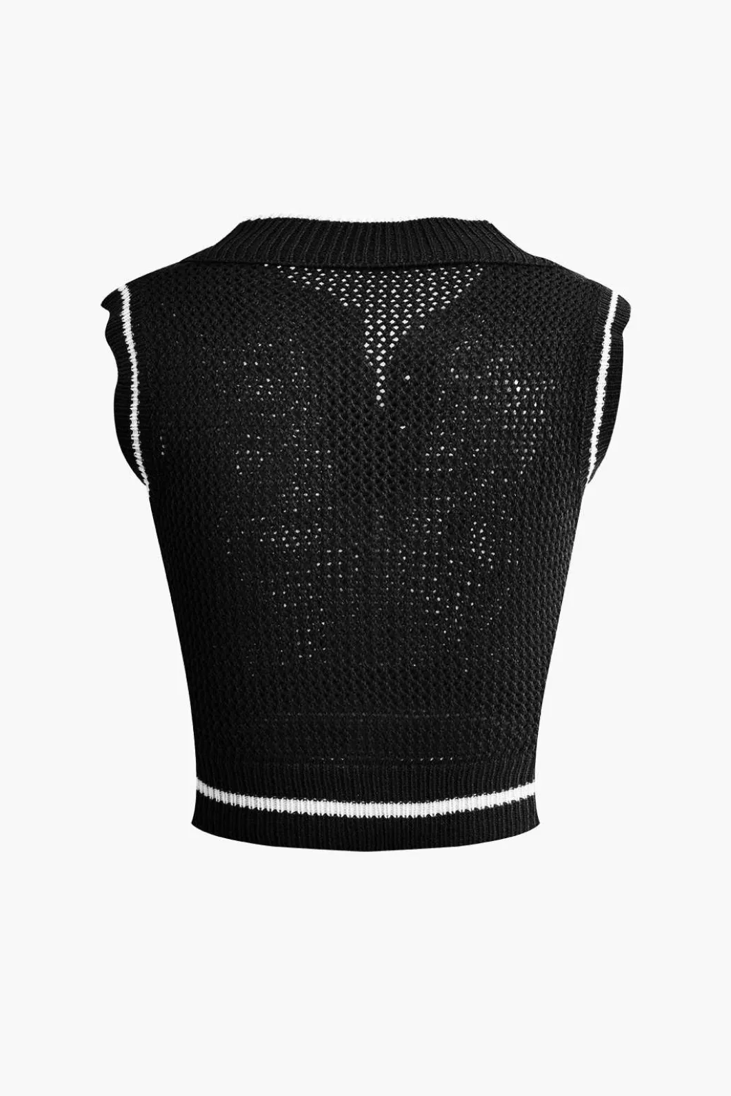 Contrast Hollow Out Tank Top And Mini Skirt Set>MICAS Online