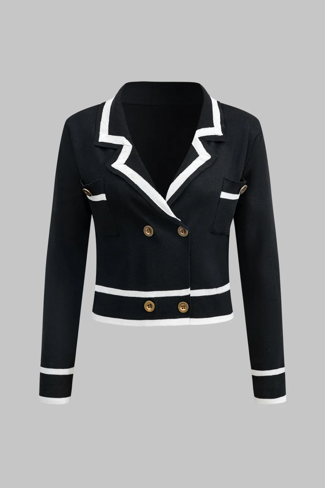 Contrast Knit Button Cardigan And Pants Set>MICAS Best