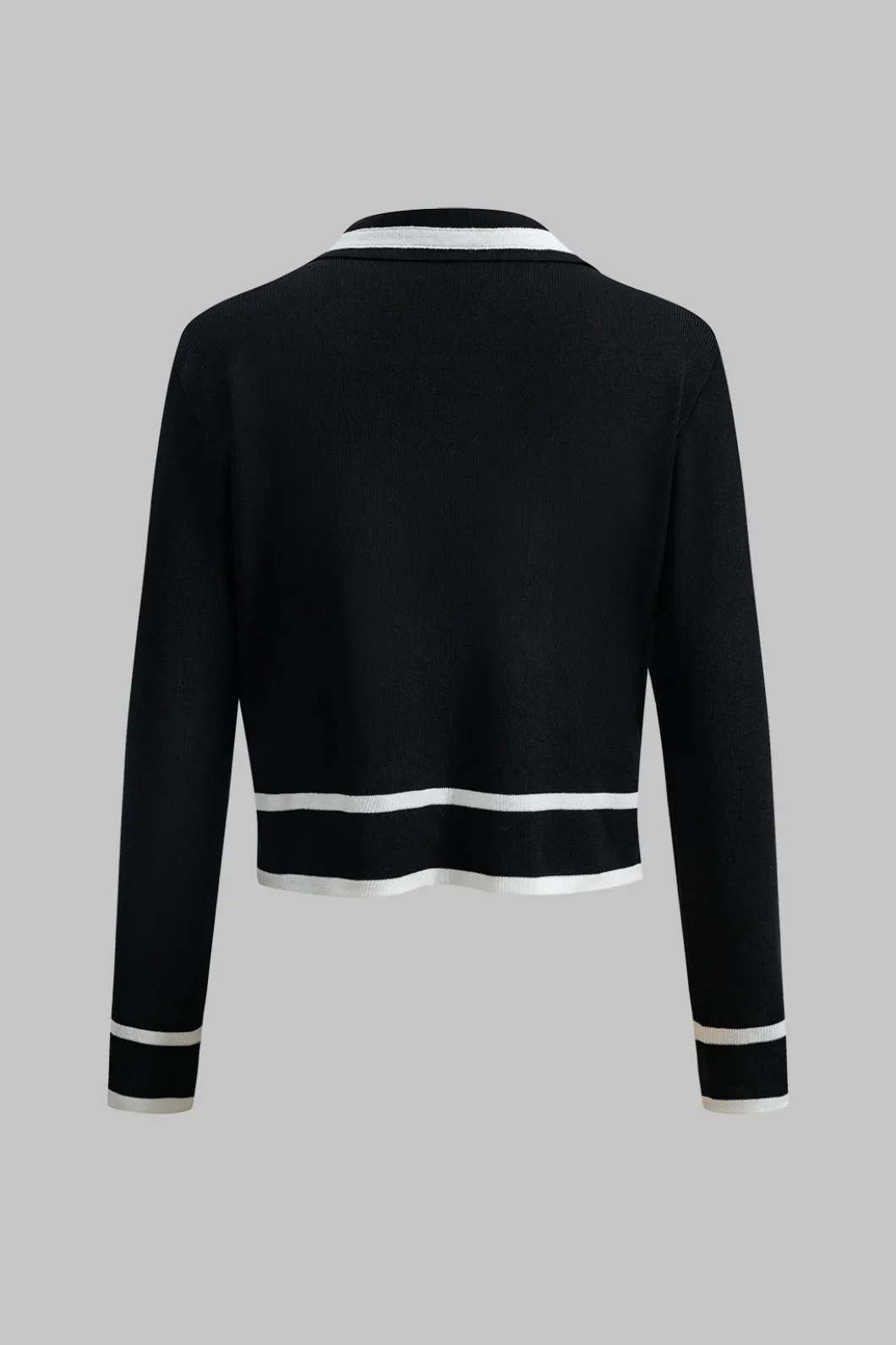 Contrast Knit Button Cardigan And Pants Set>MICAS Best