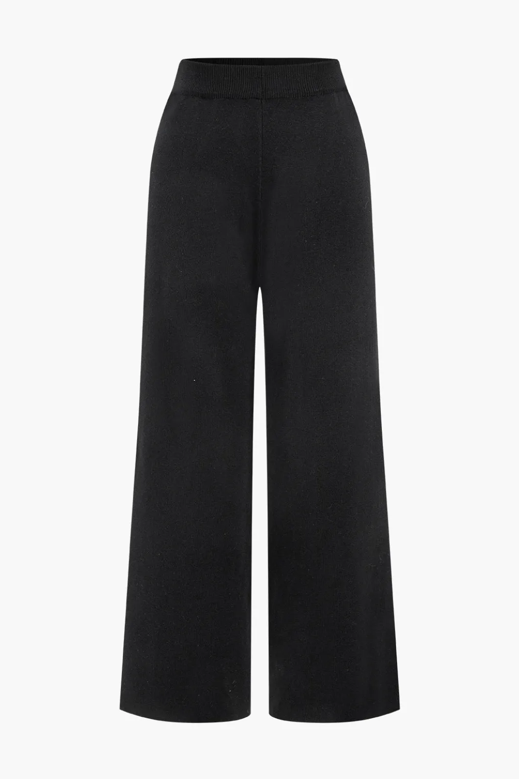 Contrast Knit Button Ruffle Top And Pants Set>MICAS Online