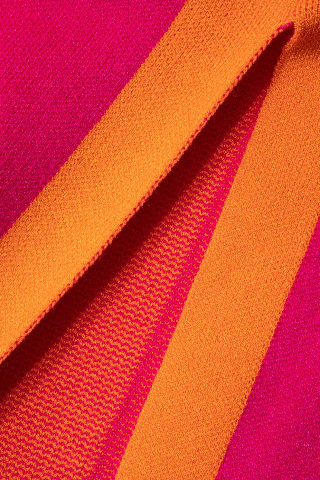 Contrast Knitted Slit Midi Dress>MICAS Discount