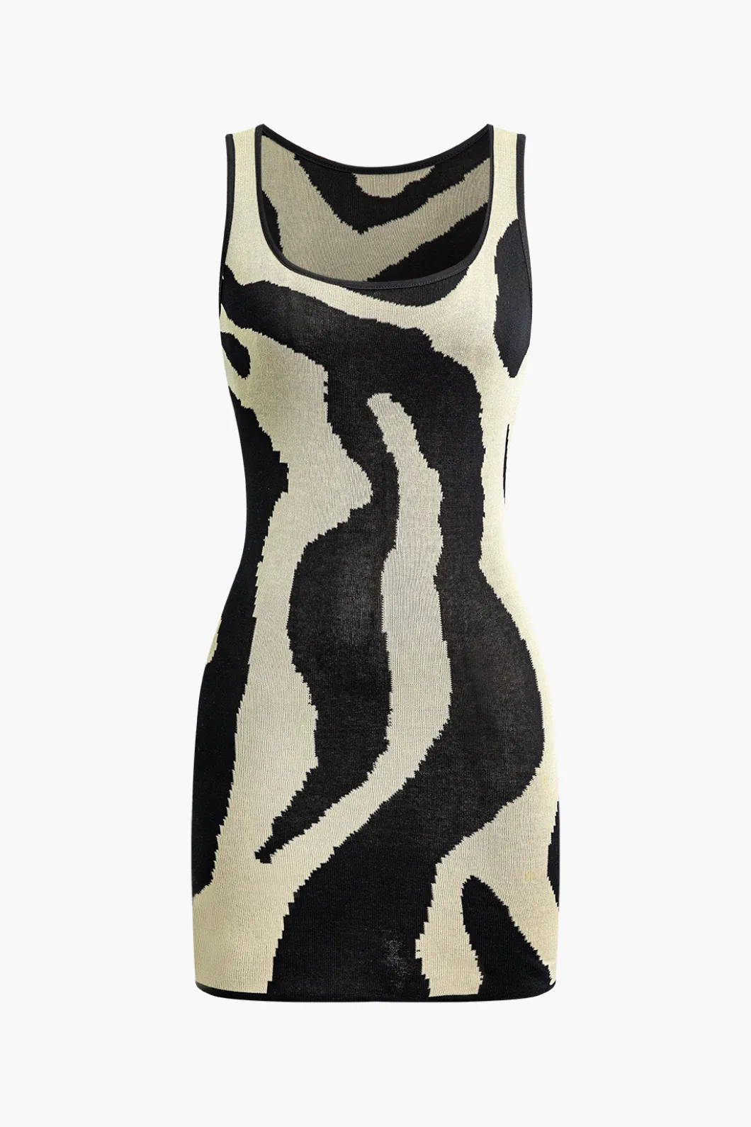 Contrast Sleeveless Knit Mini Dress>MICAS Sale