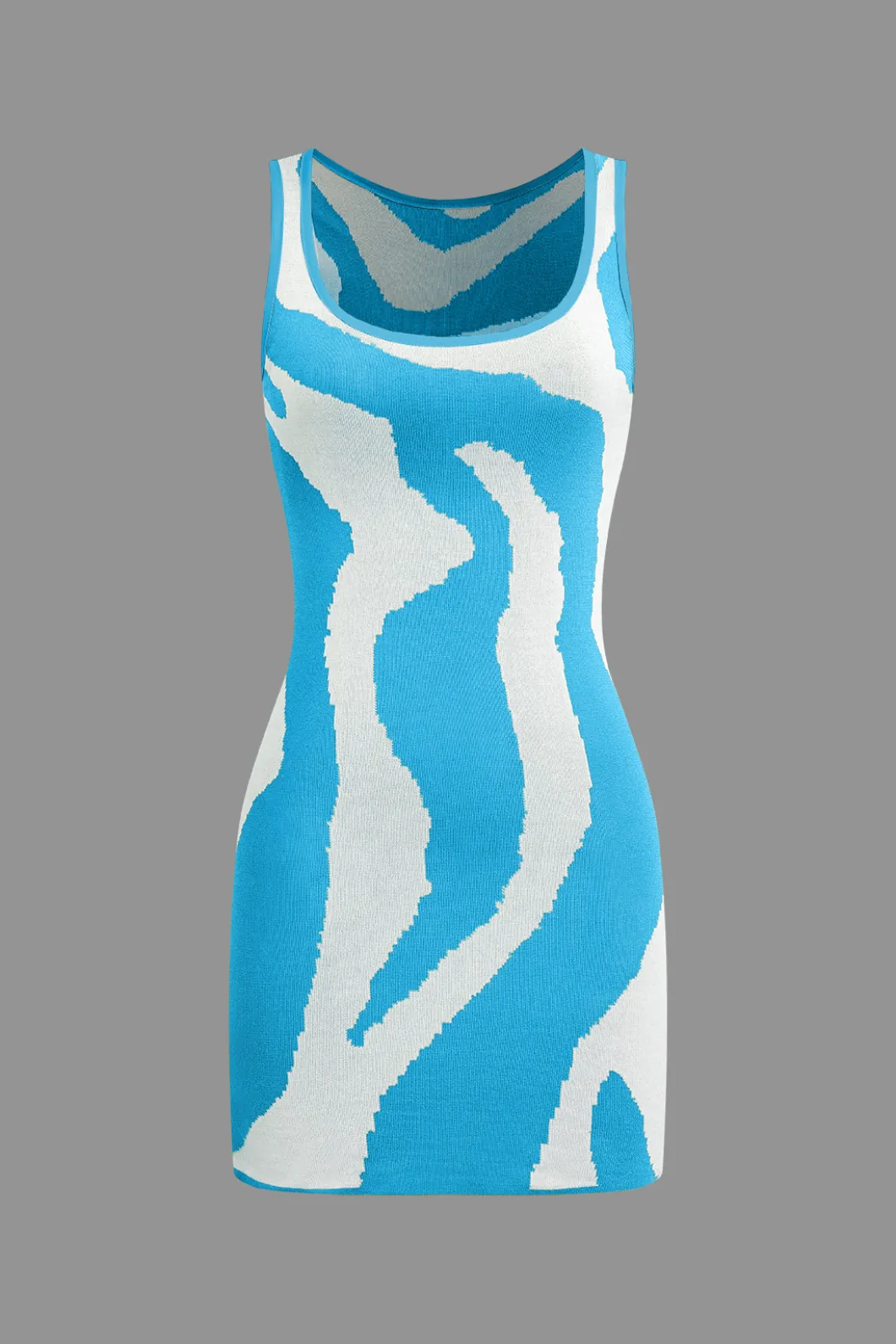 Contrast Sleeveless Knit Mini Dress>MICAS Sale