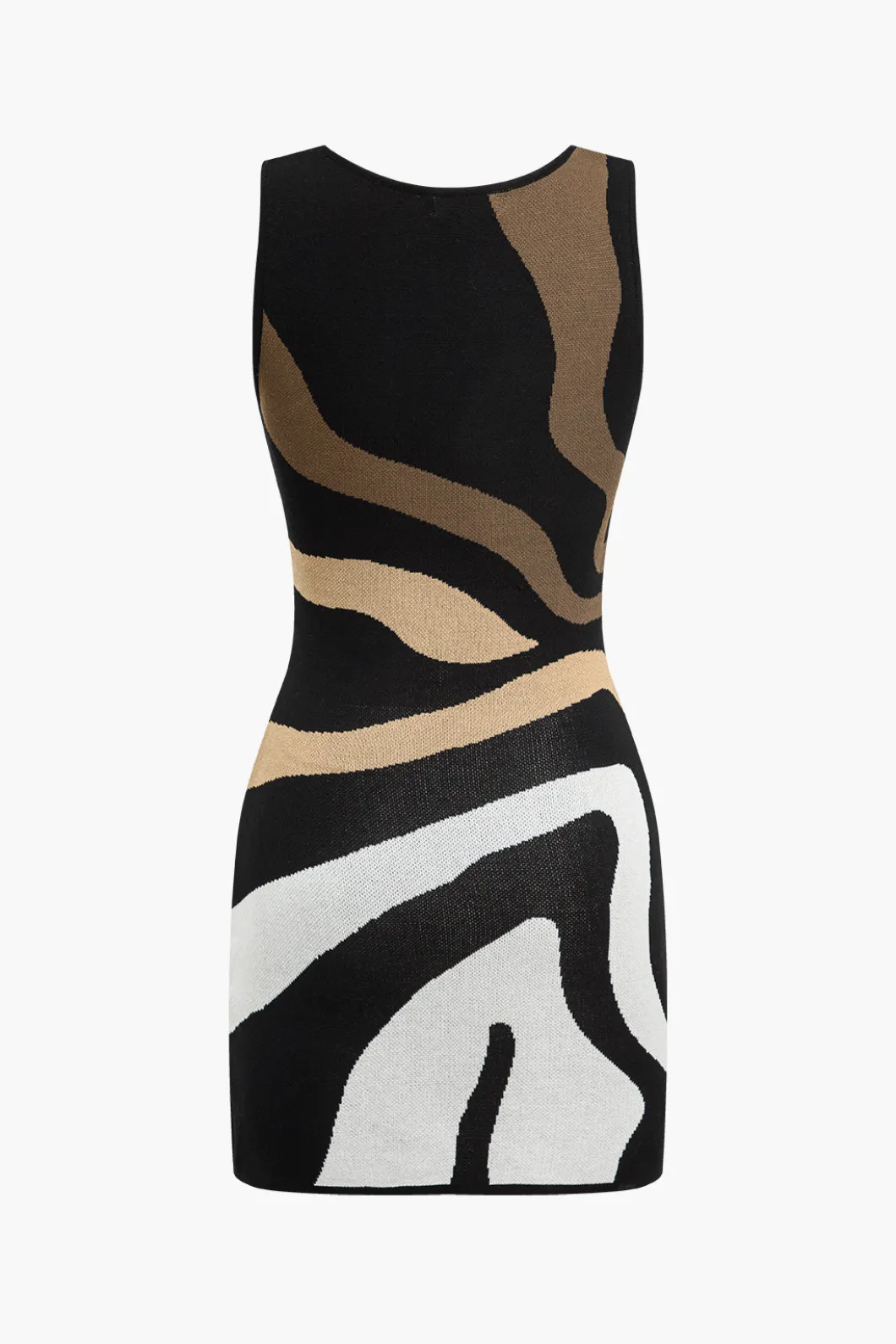 Contrast Sleeveless Knit Mini Dress>MICAS Sale