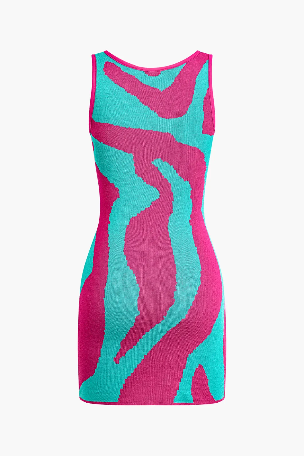 Contrast Sleeveless Knit Mini Dress>MICAS Sale