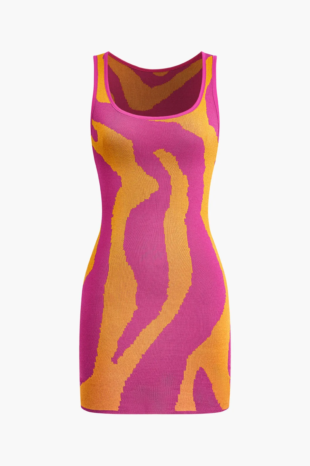 Contrast Sleeveless Knit Mini Dress>MICAS Sale