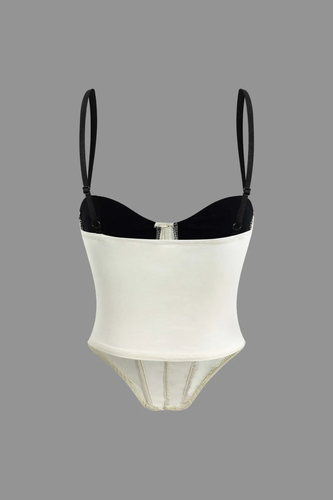 Contrast Strap Corset Cami Top>MICAS Sale