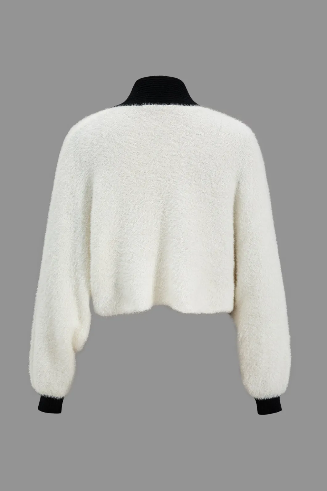 Contrast Sweater Button Cropped Cardigan And Slip Dress Set>MICAS Hot