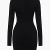 Contrast Sweater Dress>MICAS Clearance
