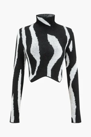 Contrast Sweater Long-Sleeve Top>MICAS Hot
