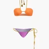Contrast Tie Halter Bikini Set>MICAS Online