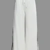 Contrast Tie-Up Wide Leg Trousers>MICAS Best