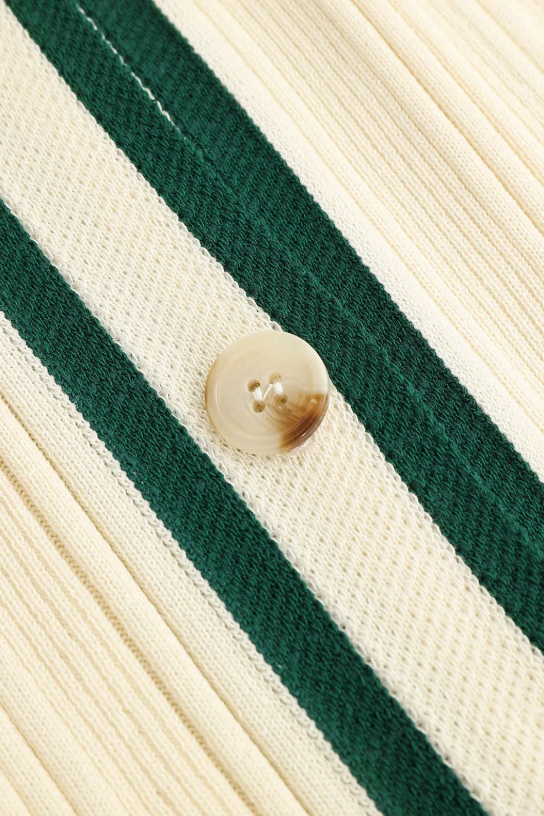 Contrast Trim Button Down Knitted Dress>MICAS Hot