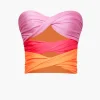 Contrast Twisted Front Tube Top>MICAS Clearance