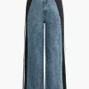 Contrast Wide Leg Jeans>MICAS Discount
