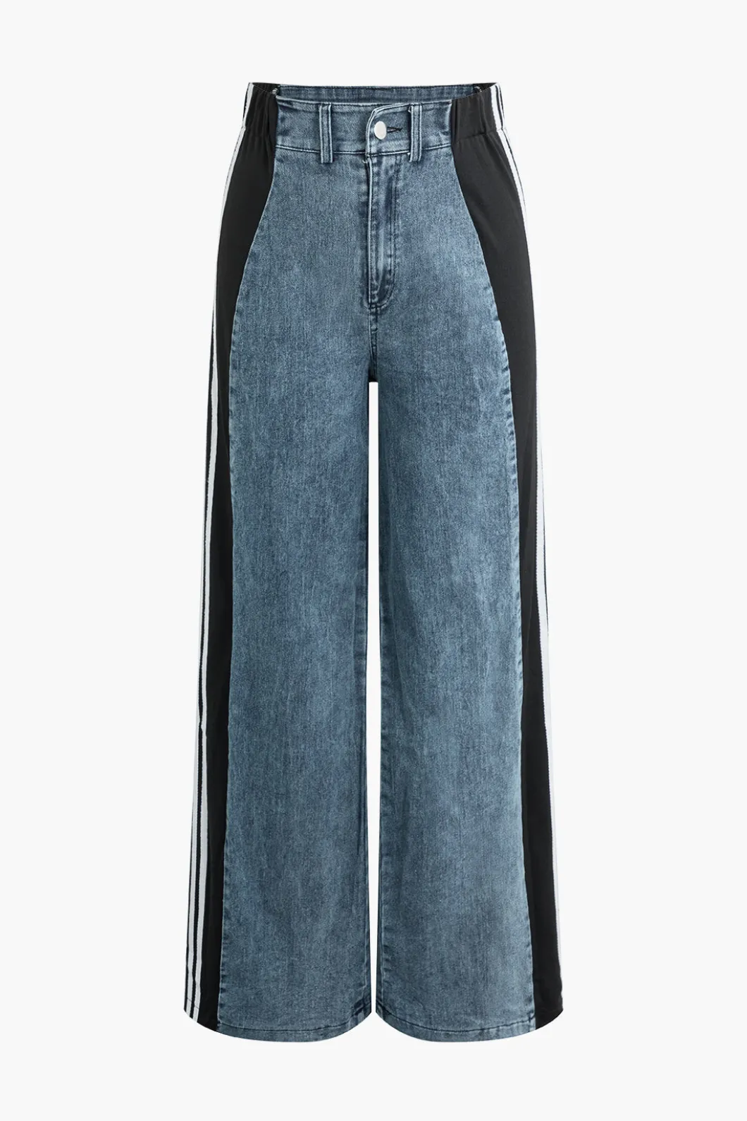 Contrast Wide Leg Jeans>MICAS Discount