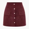 Corduroy Button Skirt>MICAS Fashion