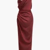 Corset Slit Asymmetrical Maxi Dress>MICAS Best