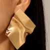 Crinkled Statement Earrings>MICAS Online