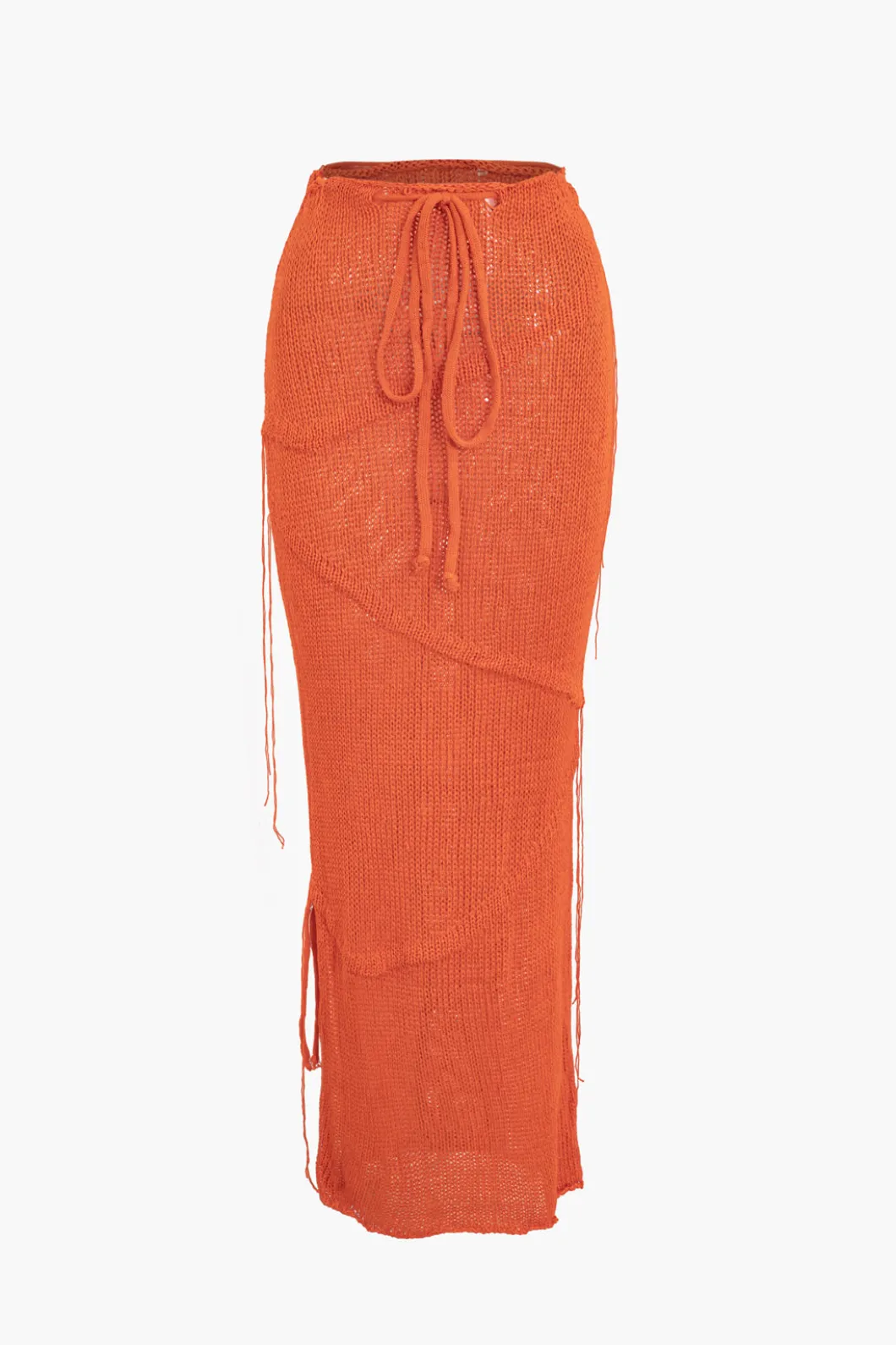 Crochet Backless Tube Top And Split Skirt Set>MICAS Clearance