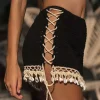 Crochet Shell Tassel Knit Skirt>MICAS Discount