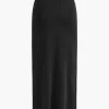 Cropped Button-Up Knit Top And Maxi Skirt Set>MICAS Best