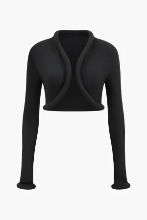 Cropped Long-Sleeve Top>MICAS Outlet