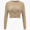 Crossed Sweater Long-Sleeve Top>MICAS Discount
