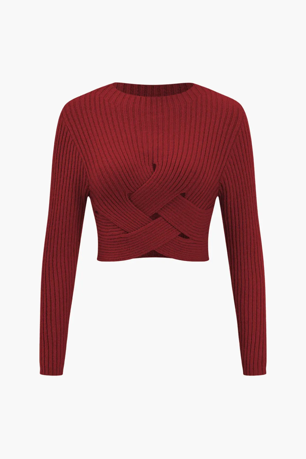 Crossed Sweater Long-Sleeve Top>MICAS Discount