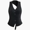Cut Out Back Vest>MICAS Fashion