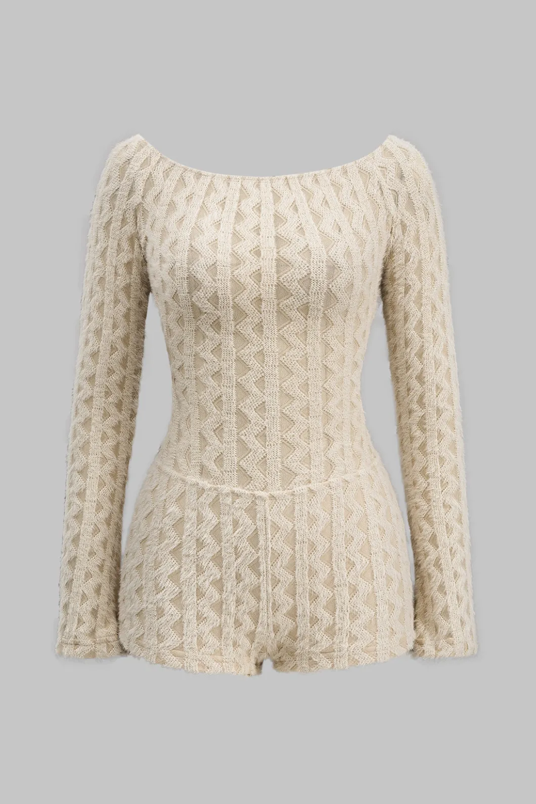 Cut out Backless Long Sleeve Romper>MICAS Sale