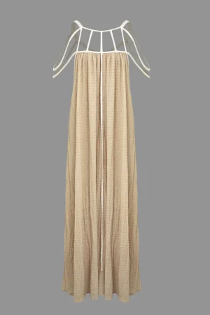 Cut Out Backless Maxi Dress>MICAS Online