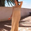 Cut Out Backless Maxi Dress>MICAS Online