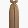 Cut Out Halter Neck Jumpsuit>MICAS Clearance