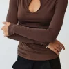 Cut Out Knot Long-Sleeve Top>MICAS Outlet