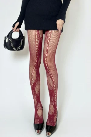 Cut Out Mesh Tights>MICAS Best