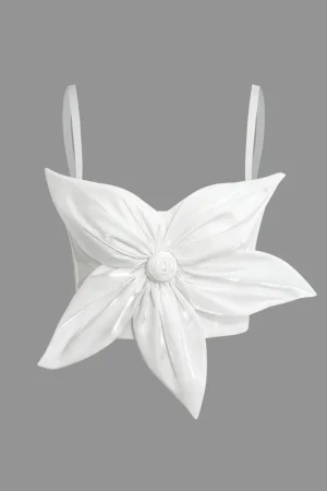 3D Floral Hook And Eye Corset Top>MICAS Hot