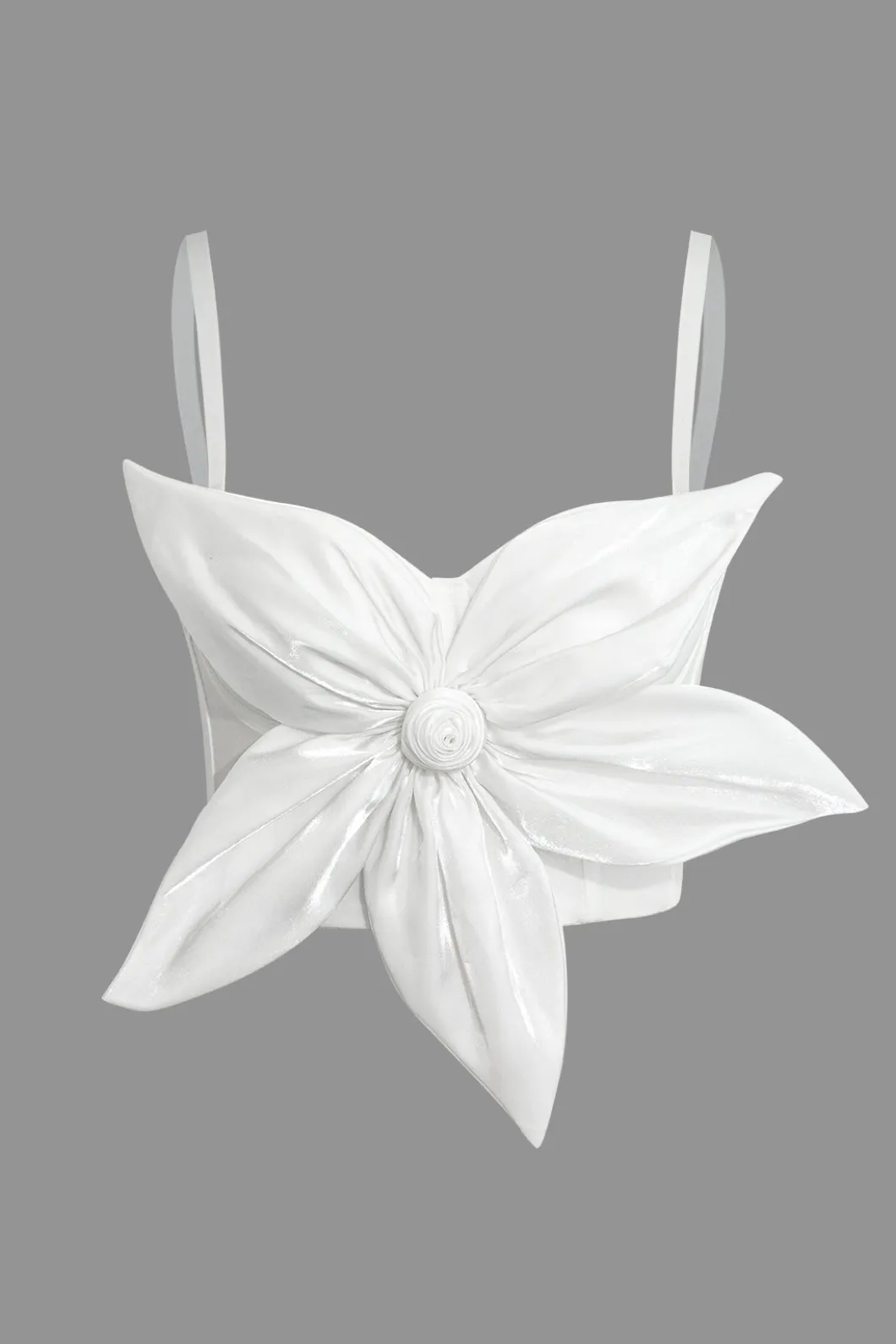 3D Floral Hook And Eye Corset Top>MICAS Hot