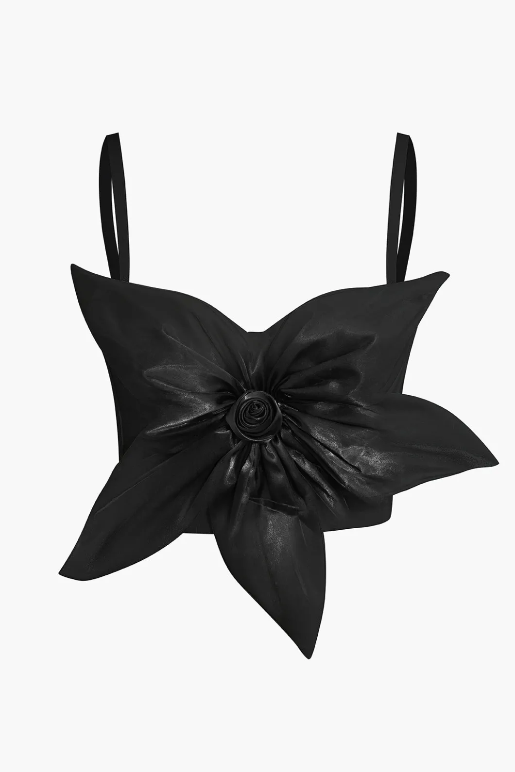 3D Floral Hook And Eye Corset Top>MICAS Hot