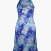 Deep In Outer Space Printed Dress>MICAS Clearance
