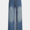 Denim Button High Waist Straight Leg Jeans>MICAS Hot
