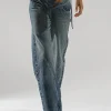 Denim Cut Out Washed Tie-Up Jeans>MICAS Online