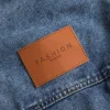 Denim Patchwork Button Pocket Long-Sleeve Coat>MICAS Outlet