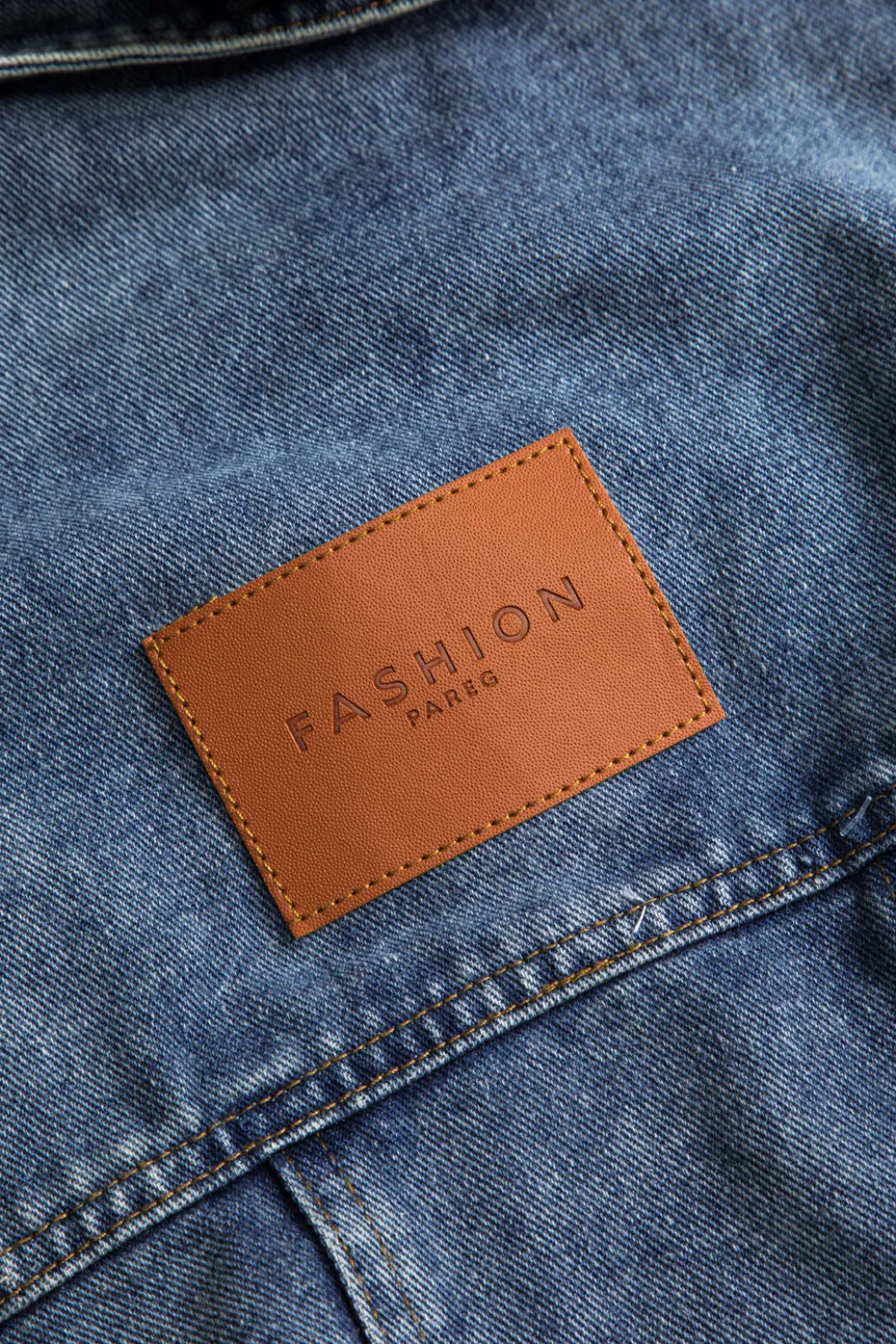 Denim Patchwork Button Pocket Long-Sleeve Coat>MICAS Outlet