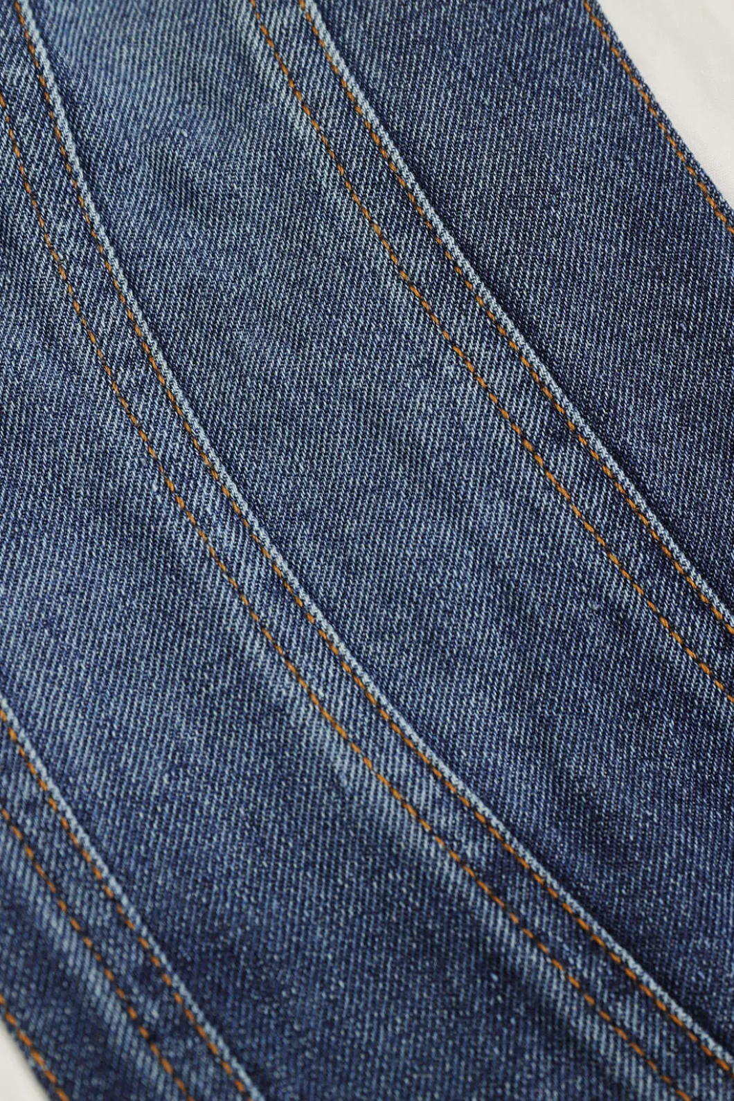 Denim Patchwork Corset Waist Long-Sleeve Shirt>MICAS Sale