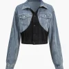 Denim Patchwork Outerwear>MICAS Clearance