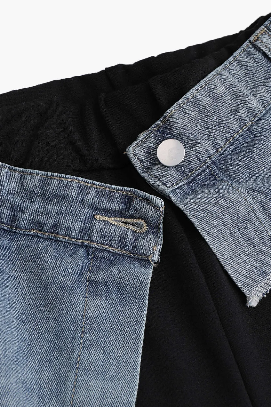 Denim Patchwork Pocket Trousers>MICAS Hot