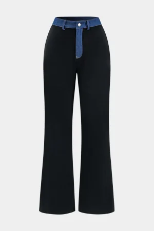 Denim Patchwork Pocket Trousers>MICAS Sale