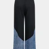 Denim Patchwork Trousers>MICAS Discount